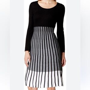 Calvin Klein Color Block Sweater Dress
